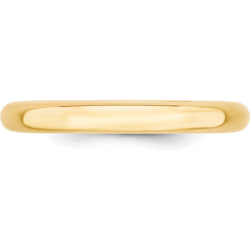 14K Yellow Gold 3mm Comfort Fit Wedding Band - Size 10.5 by Luciano & Cie