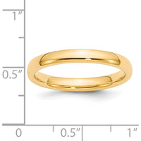 14K Yellow Gold 3mm Comfort Fit Wedding Band - Size 10.5 by Luciano & Cie