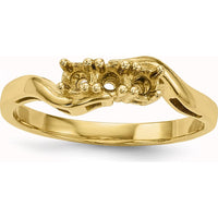 14K Yellow Gold 3mm Family & Mother's Ring Mounting - Customizable for Personal Stones by Monteluci Fine Jewelry