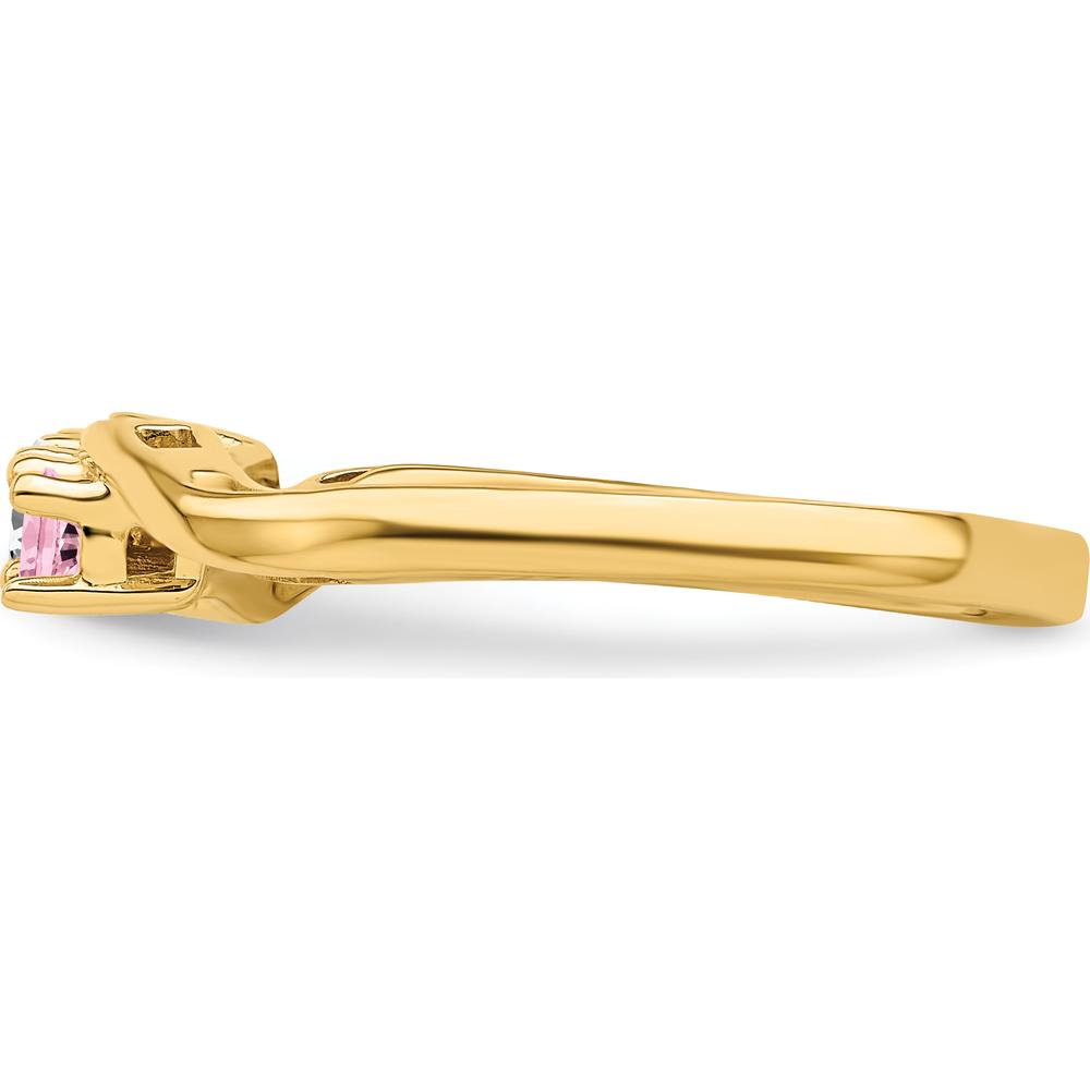 14K Yellow Gold 3mm Family & Mother's Ring Mounting - Customizable for Personal Stones by Monteluci Fine Jewelry