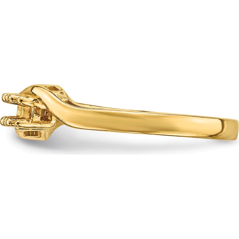 14K Yellow Gold 3mm Family & Mother's Ring Mounting - Customizable for Personal Stones by Monteluci Fine Jewelry