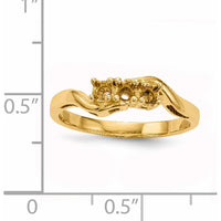 14K Yellow Gold 3mm Family & Mother's Ring Mounting - Customizable for Personal Stones by Monteluci Fine Jewelry