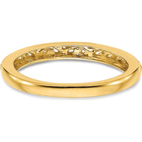 14K Yellow Gold 3mm Filigree Wedding Band - Polished Finish by Luciano & Cie