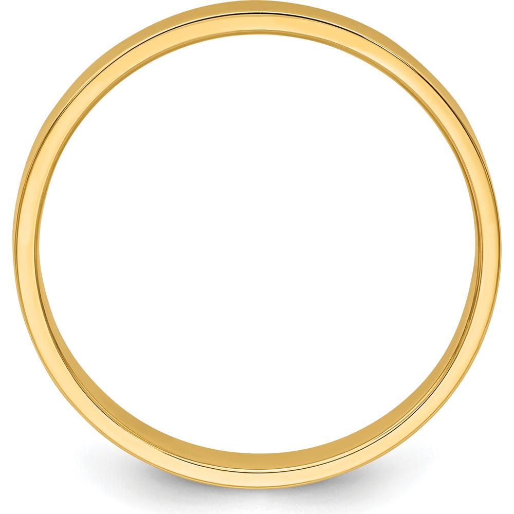 14K Yellow Gold 3mm Flat Wedding Band - Adjustable and Engravable, Lightweight Design by Luciano & Cie
