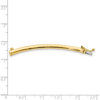 14K Yellow Gold 3mm Lightweight Domed Omega Necklace Extender - 2" Length by Oro Pregiato