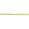 14K Yellow Gold 4.25mm Two-Tone Ice Chain Necklace with Diamond-Cut Texture - 18" by Orozza Fine Jewelry