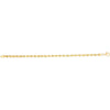 14K Yellow Gold 4.3mm Silk Rope Chain Bracelet with Lobster Clasp - 8" by Orozza Fine Jewelry