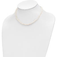 14K Yellow Gold 4-5mm Freshwater Cultured Pearl Necklace, Bracelet & Post Earrings Set by Oro Pregiato