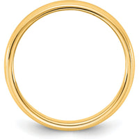 14K Yellow Gold 4.5mm Milgrain Half Round Band - Size 6 by Luciano & Cie