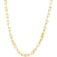 14K Yellow Gold 4.8mm French Cable Chain Necklace with Polished Finish - 26" by Orozza Fine Jewelry