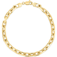 14K Yellow Gold 4.8mm French Cable Chain Necklace with Polished Finish - 26" by Orozza Fine Jewelry