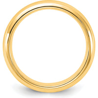 14K Yellow Gold 4mm Comfort Fit Domed Wedding Band - Size 4.5 by Luciano & Cie