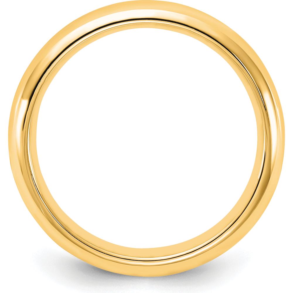 14K Yellow Gold 4mm Comfort Fit Domed Wedding Band Size 9 by Luciano & Cie