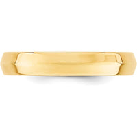 14K Yellow Gold 4mm Knife Edge Comfort Fit Wedding Band - Size 14 by Luciano & Cie