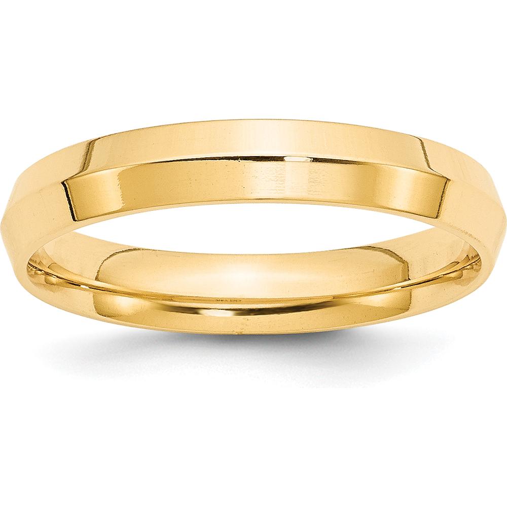 14K Yellow Gold 4mm Knife Edge Comfort Fit Wedding Band - Size 6 by Luciano & Cie