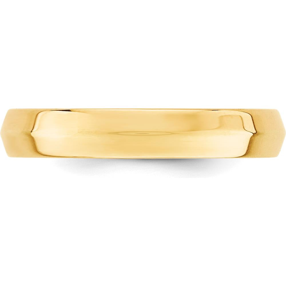 14K Yellow Gold 4mm Knife Edge Comfort Fit Wedding Band - Size 7 by Luciano & Cie