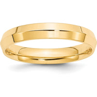14K Yellow Gold 4mm Knife Edge Comfort Fit Wedding Band - Size 8 by Luciano & Cie