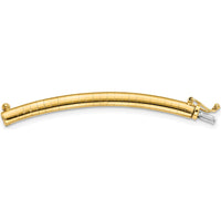 14K Yellow Gold 4mm Standard Weight Domed Omega Necklace Extender - 2" Length by Oro Pregiato