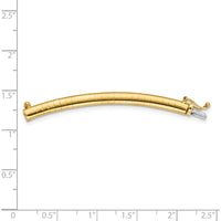 14K Yellow Gold 4mm Standard Weight Domed Omega Necklace Extender - 2" Length by Oro Pregiato