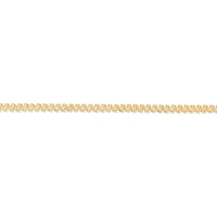 14K Yellow Gold 4mm Textured Fancy Link Chain Necklace - 17" by Orozza Fine Jewelry