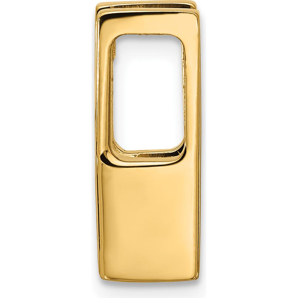 14K Yellow Gold 5.25mm Stone Slide Mounting for Omega Pendants and Charms by Oro Pregiato