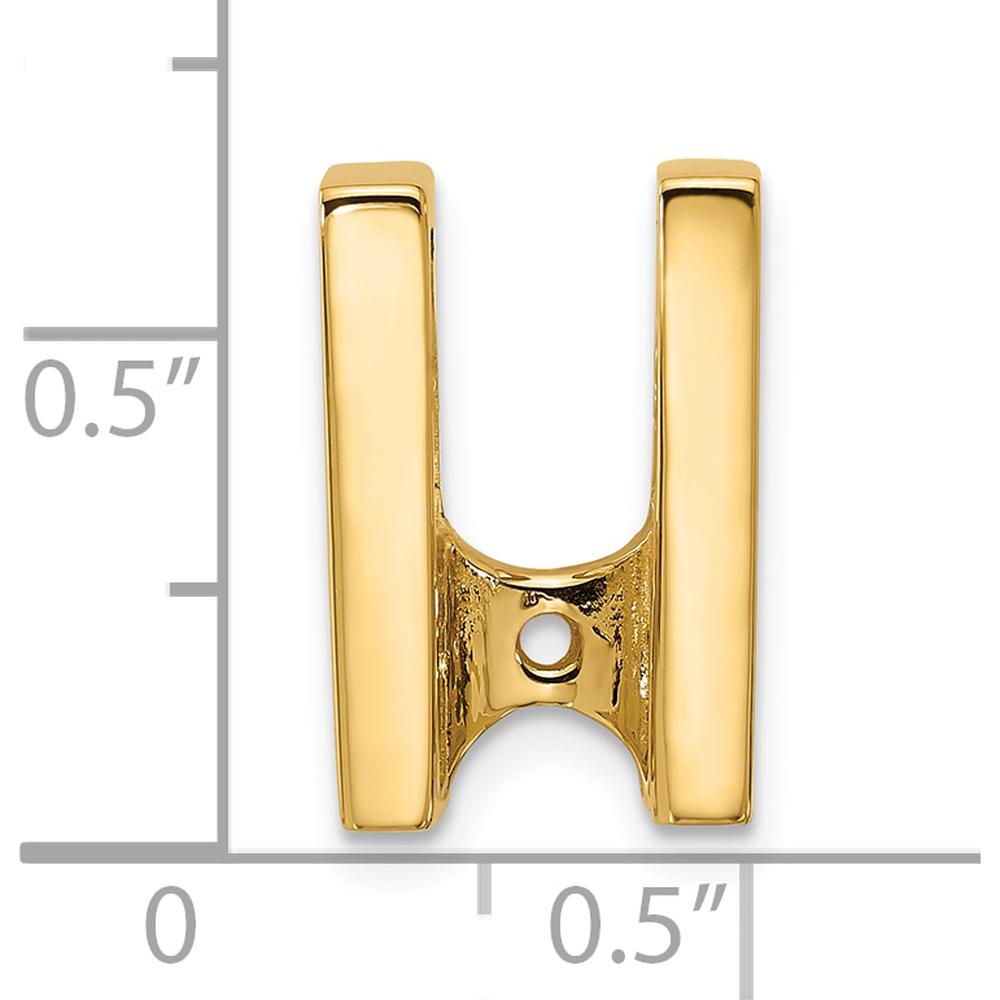 14K Yellow Gold 5.25mm Stone Slide Mounting for Omega Pendants and Charms by Oro Pregiato