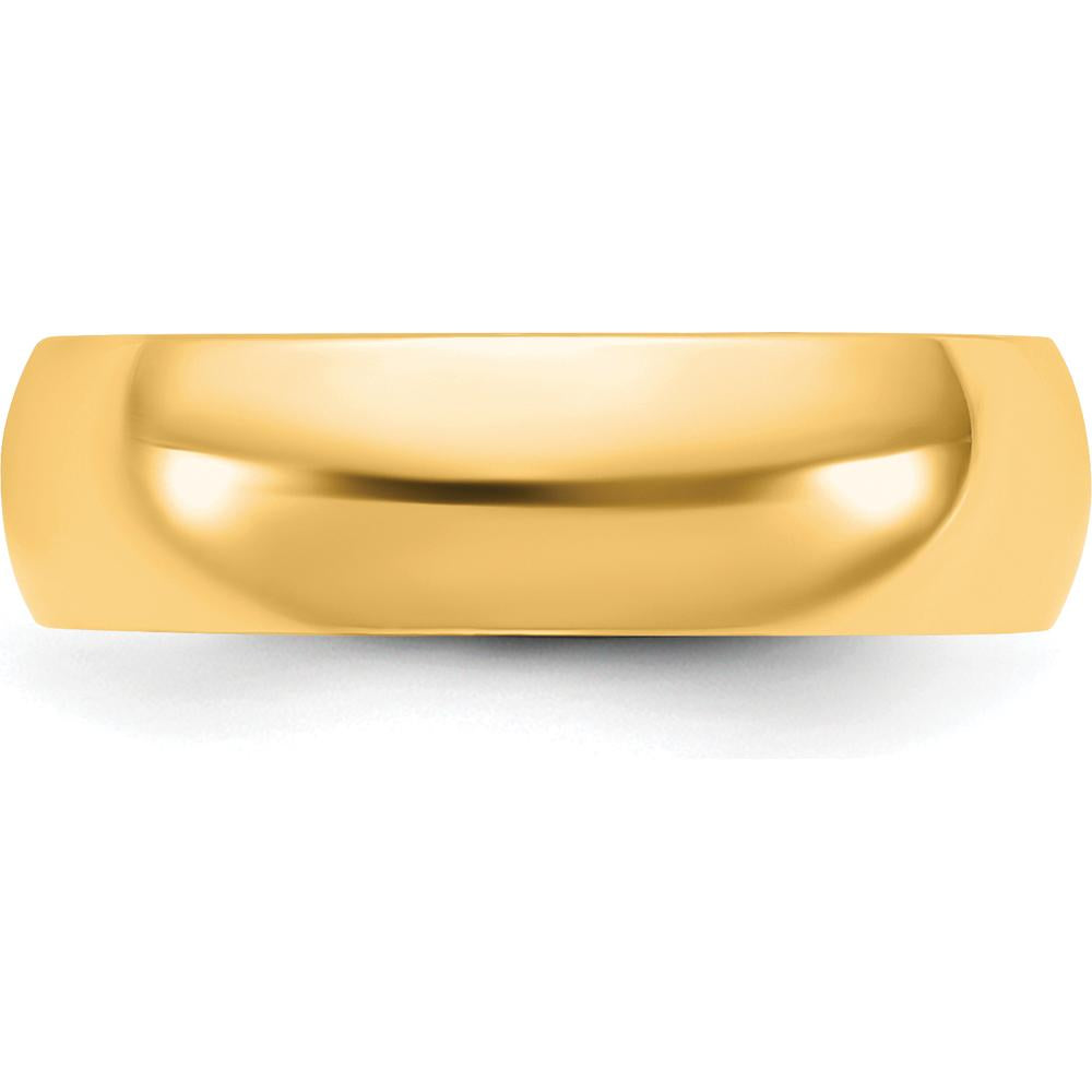 14K Yellow Gold 5.5mm Comfort Fit Band - Unisex Wedding Ring by Luciano & Cie