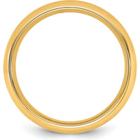 14K Yellow Gold 5.5mm Comfort Fit Domed Wedding Band Size 12 by Luciano & Cie