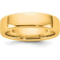 14K Yellow Gold 5.5mm European Comfort Fit Band - Unisex Wedding Ring Size 6 by Luciano & Cie