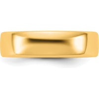 14K Yellow Gold 5.5mm European Comfort Fit Band - Unisex Wedding Ring Size 6 by Luciano & Cie