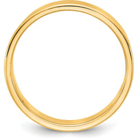 14K Yellow Gold 5.5mm Flat Band - Polished Finish, Engravable by Luciano & Cie