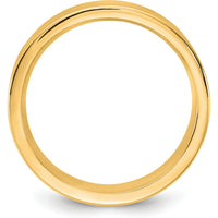 14K Yellow Gold 5.5mm Standard Flat Comfort Fit Wedding Band - Size 11 by Luciano & Cie