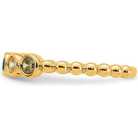 14K Yellow Gold 5-Birthstone Mother's Ring with Ruby, Sapphire, Emerald, Amethyst, and Citrine - Customizable Gemstone Weight by Oro Pregiato