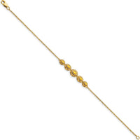 14K Yellow Gold 5-Stone Bezel-Set Marquise Citrine Bracelet - 0.54 Carats Total Gem Weight by Monteluci Fine Jewelry