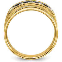 14K Yellow Gold 5-Stone Diamond Ring with Round Diamonds - 1 Carat Total Diamond Weight by IBGoodman