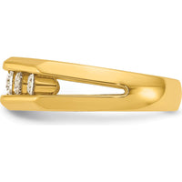 14K Yellow Gold 5-Stone Diamond Ring with Round Faceted Diamonds - 3/4 Carats Total Diamond Weight by IBGoodman