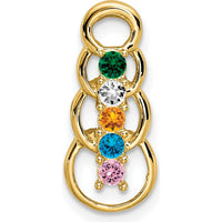 14K Yellow Gold 5-Stone Family Pendant Mounting by Oro Pregiato
