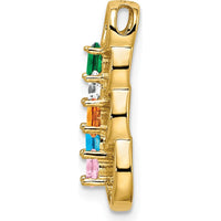 14K Yellow Gold 5-Stone Family Pendant Mounting by Oro Pregiato