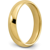 14K Yellow Gold 5mm Comfort Fit Wedding Band - Size 5 by Luciano & Cie