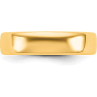 14K Yellow Gold 5mm European Comfort Fit Wedding Band - Polished Finish by Luciano & Cie