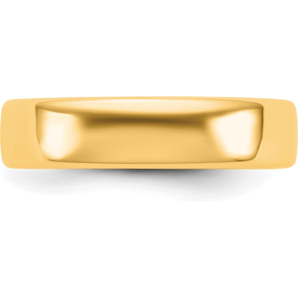 14K Yellow Gold 5mm European Comfort Fit Wedding Band - Polished Finish by Luciano & Cie