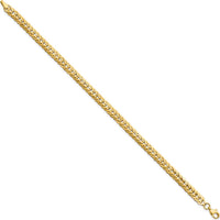 14K Yellow Gold 5mm Fancy Link Bracelet - Polished Finish, 7.5 Inches by Oro Pregiato