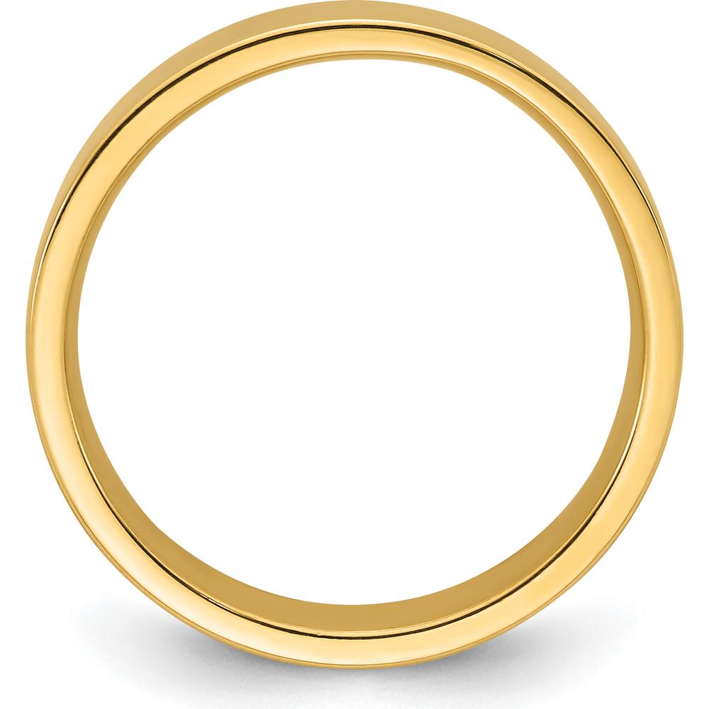 14K Yellow Gold 5mm Flat Comfort Fit Wedding Band - Size 13.5 by Luciano & Cie