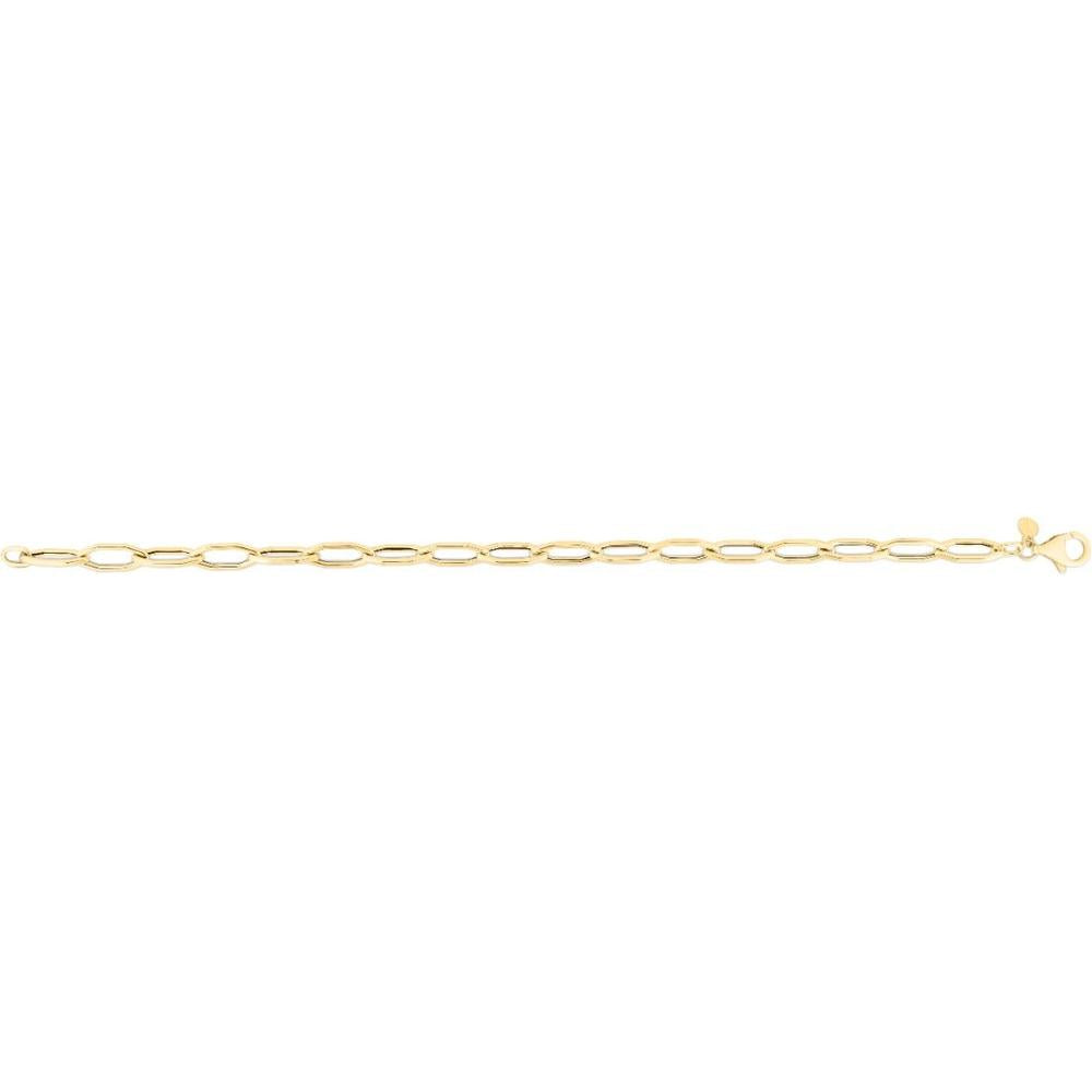 14K Yellow Gold 5mm Hexagon Link Chain Necklace - 18" by Orozza Fine Jewelry
