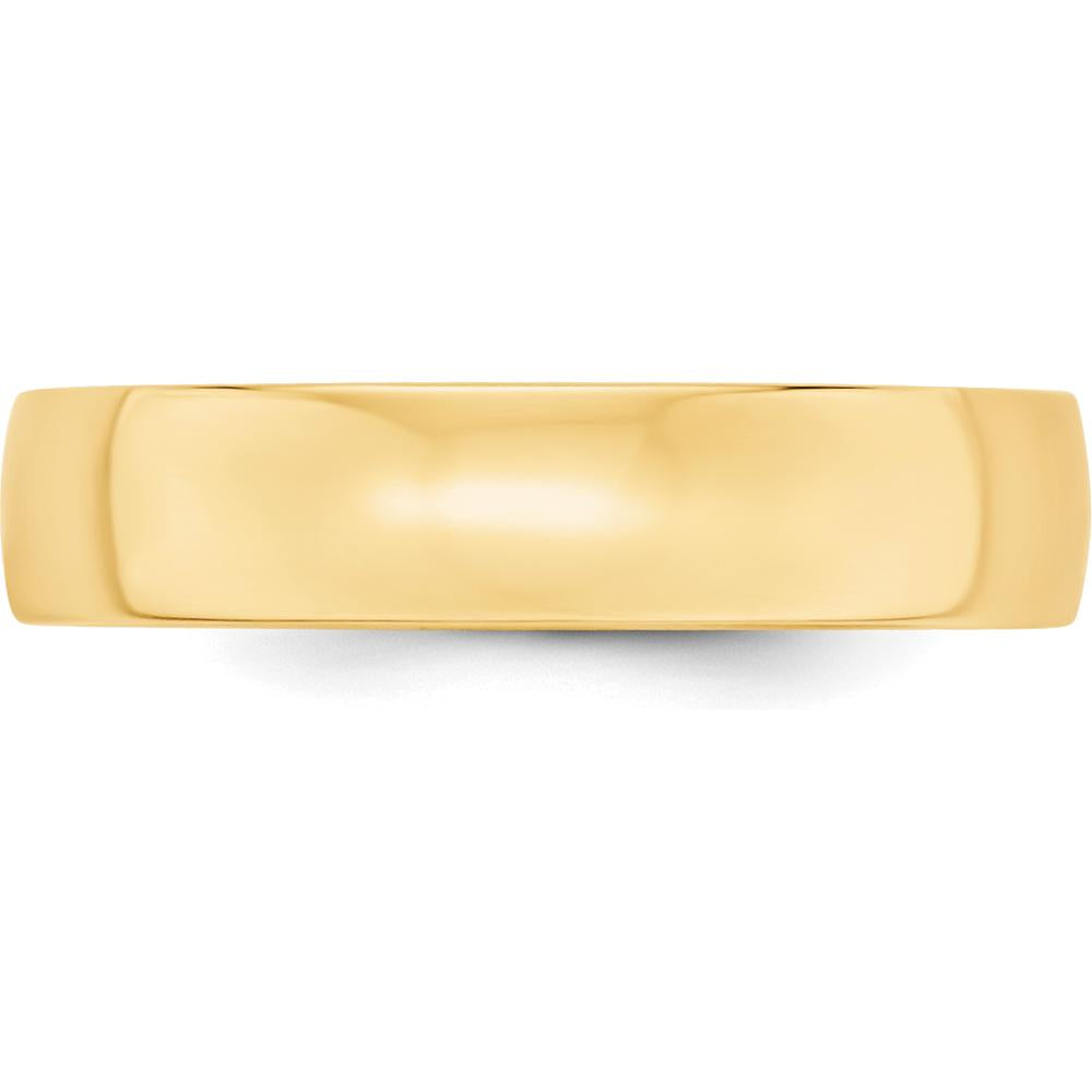 14K Yellow Gold 5mm Lightweight Comfort Fit Wedding Band - Size 12.5 by Luciano & Cie