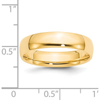 14K Yellow Gold 5mm Lightweight Comfort Fit Wedding Band - Size 12.5 by Luciano & Cie