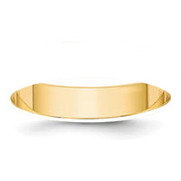 14K Yellow Gold 5mm Polished Half-Round Wedding Band - Size 10 by Luciano & Cie