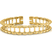 14K Yellow Gold 6.5-inch Tennis Bracelet Jacket Blank - 10mm Width by Oro Pregiato