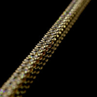 14K Yellow Gold 6.78 Carat Tennis Necklace with Bezel Set Round Lab Diamonds - E-F Color VS1 Clarity, 115 Stones - Covaloro Fine Jewelry