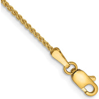 14K Yellow Gold 6" Spiga Chain Bracelet with Lobster Clasp by Oro Pregiato